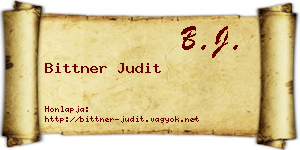 Bittner Judit névjegykártya